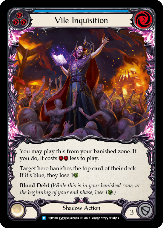 Vile Inquisition (Blue) [DTD180] (Dusk Till Dawn)  Rainbow Foil | Gamers Paradise