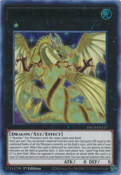 Number 100: Numeron Dragon (Green) [DLCS-EN117] Ultra Rare | Gamers Paradise