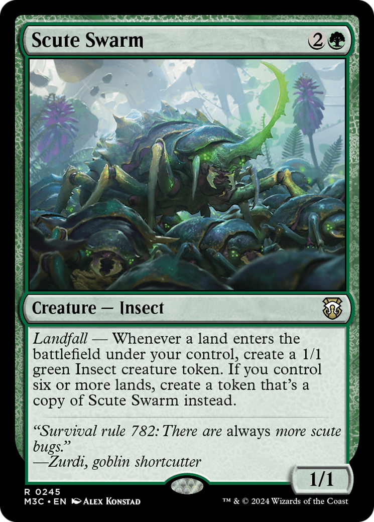 Scute Swarm (Ripple Foil) [Modern Horizons 3 Commander] | Gamers Paradise