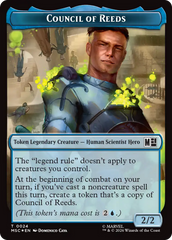 Council of Reeds (024) // Merfolk (024) Double-Sided Token (Surge Foil) [Marvel Super Heroes Commander Tokens] | Gamers Paradise