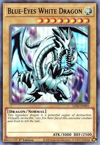 Blue-Eyes White Dragon (Green) [LDS2-EN001] Ultra Rare | Gamers Paradise