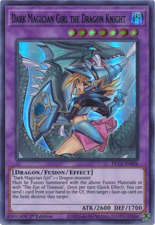 Dark Magician Girl the Dragon Knight (Alternate Art) (Blue) [DLCS-EN006] Ultra Rare | Gamers Paradise