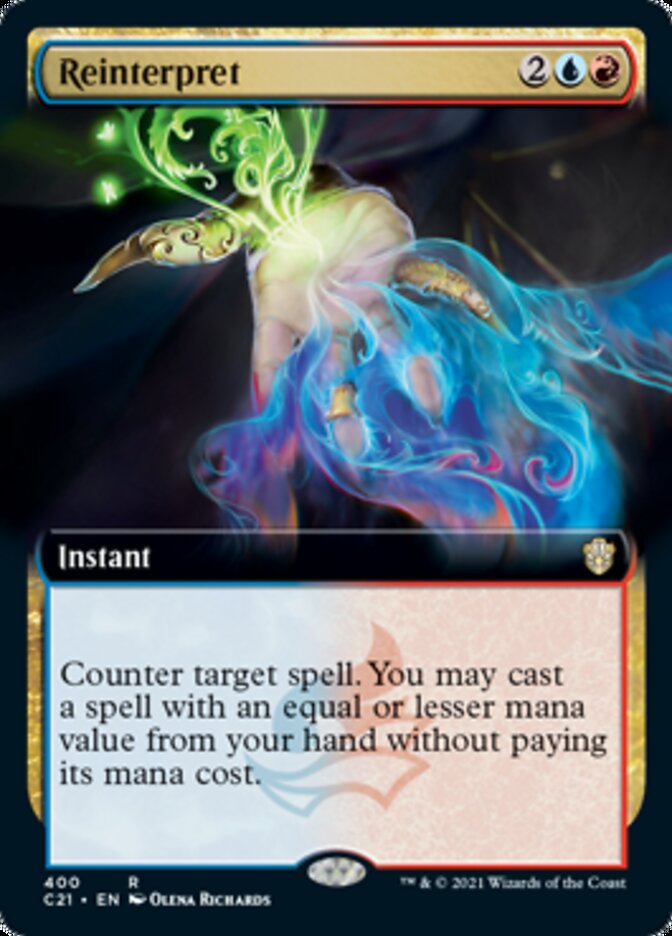 Reinterpret (Extended Art) [Commander 2021] | Gamers Paradise