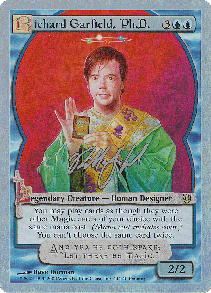 Richard Garfield, Ph.D. (Alternate Foil) [Unhinged] | Gamers Paradise