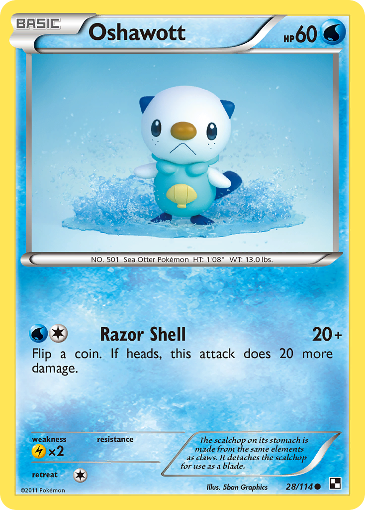 Oshawott (28/114) [Black & White: Base Set] | Gamers Paradise