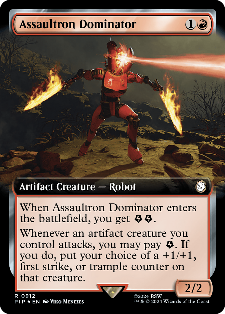 Assaultron Dominator (Extended Art) (Surge Foil) [Fallout] | Gamers Paradise