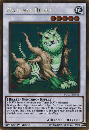 Naturia Beast [PGL2-EN086] Gold Rare | Gamers Paradise