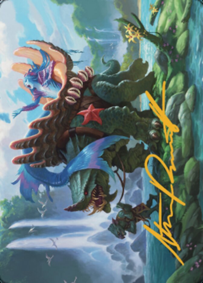 Vodalian Mindsinger Art Card (Gold-Stamped Signature) [Dominaria United Art Series] | Gamers Paradise