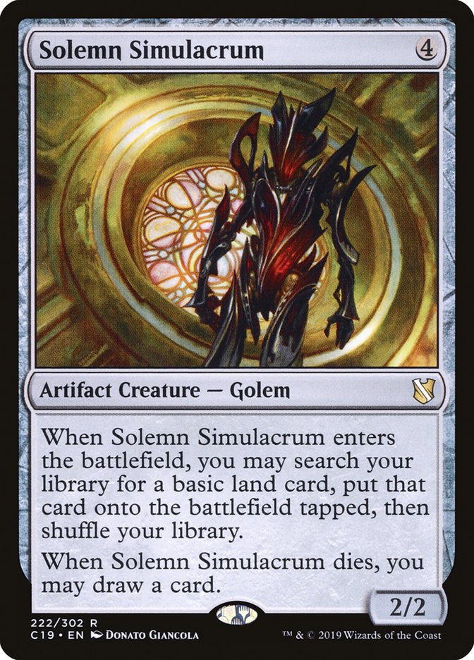 Solemn Simulacrum [Commander 2019] | Gamers Paradise