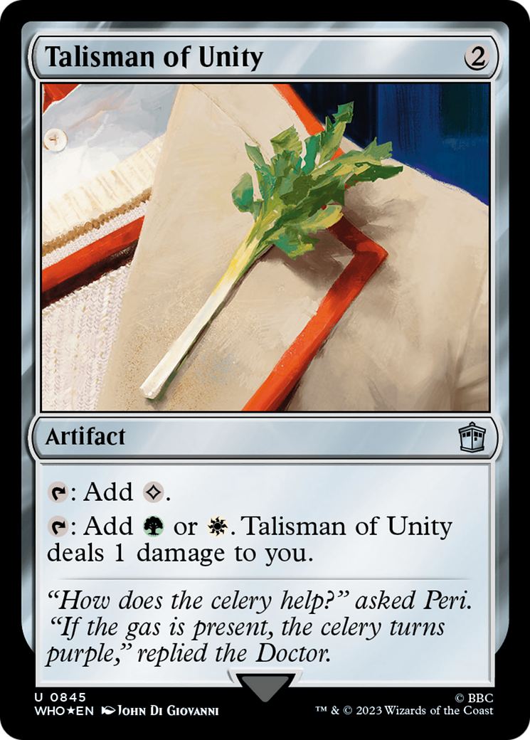 Talisman of Unity (Surge Foil) [Doctor Who] | Gamers Paradise