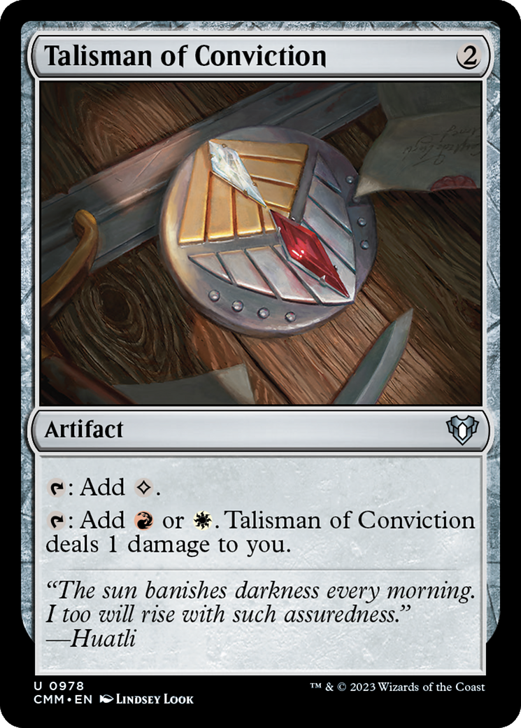 Talisman of Conviction [Commander Masters] | Gamers Paradise