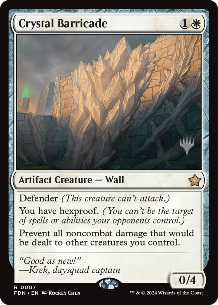 Crystal Barricade [Foundations Promos] | Gamers Paradise