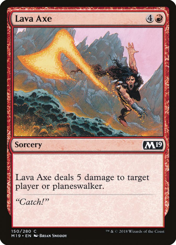 Lava Axe [Core Set 2019] | Gamers Paradise