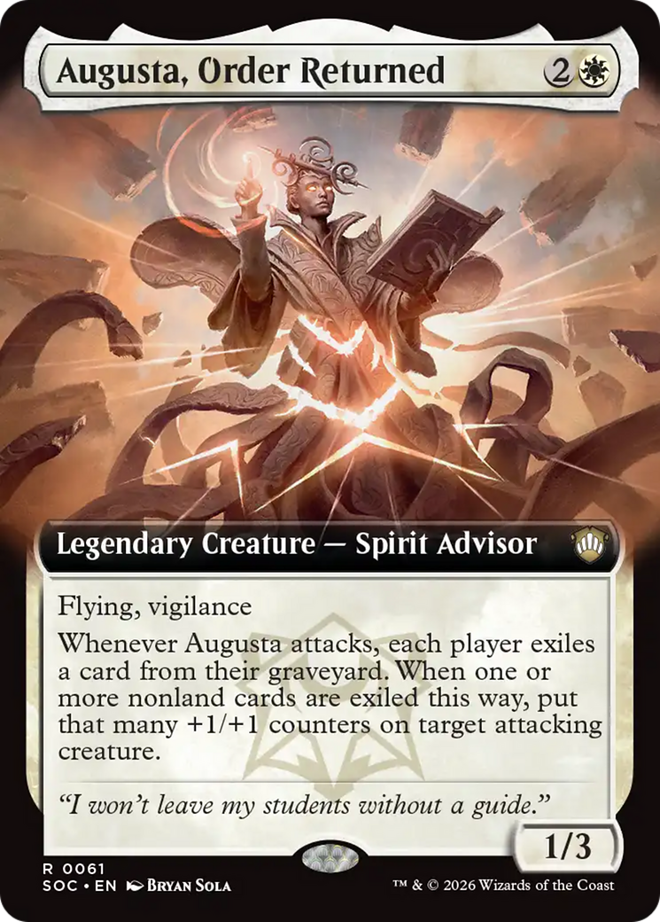 Augusta, Order Returned (Extended Art) [Secrets of Strixhaven Commander] | Gamers Paradise