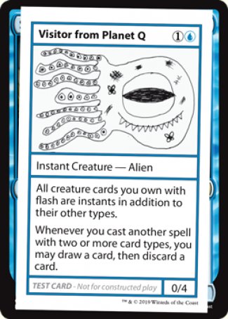 Visitor from Planet Q (2021 Edition) [Mystery Booster Playtest Cards] | Gamers Paradise