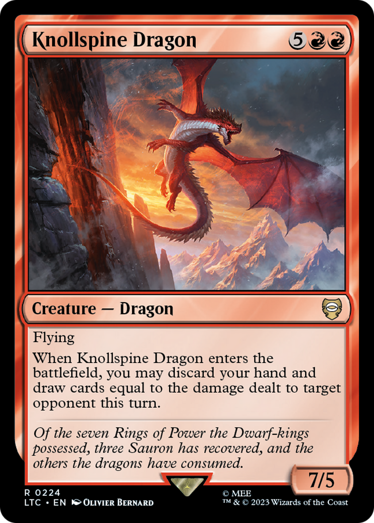Knollspine Dragon [The Lord of the Rings: Tales of Middle-Earth Commander] | Gamers Paradise