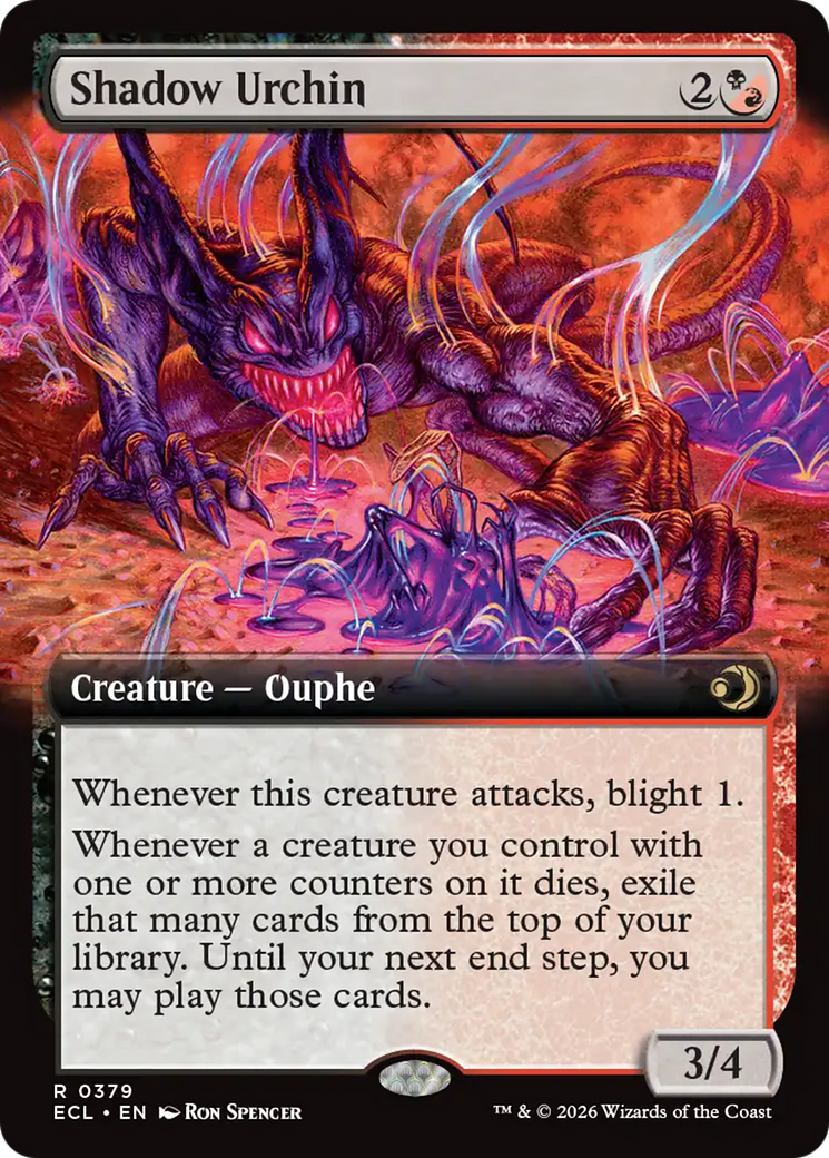 Shadow Urchin (Extended Art) [Lorwyn Eclipsed] | Gamers Paradise