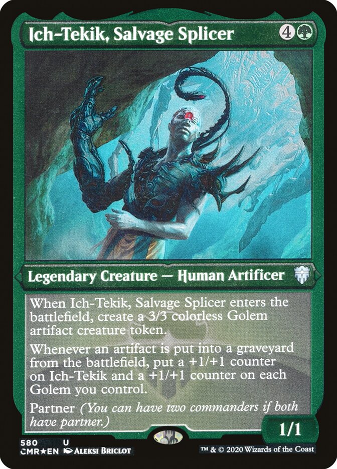 Ich-Tekik, Salvage Splicer (Etched) [Commander Legends] | Gamers Paradise