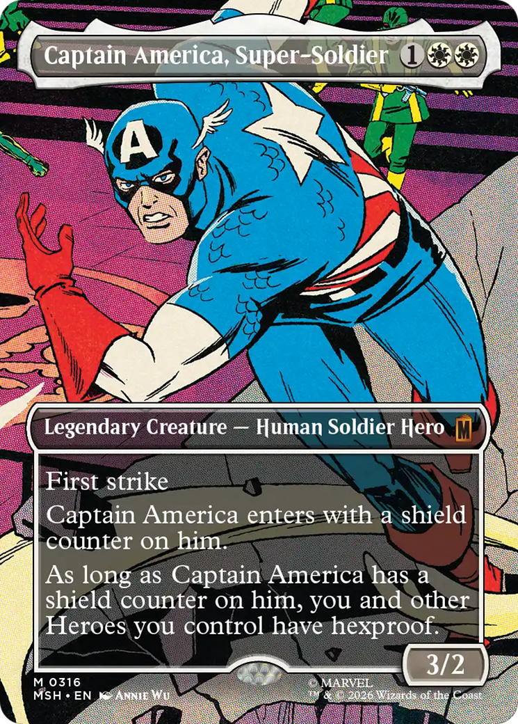 Captain America, Super-Soldier (Borderless) (0316) [Marvel Super Heroes] | Gamers Paradise