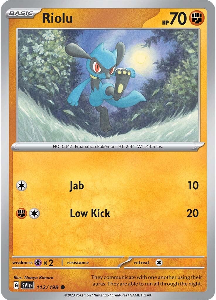 Riolu (112/198) [Scarlet & Violet: Base Set] | Gamers Paradise