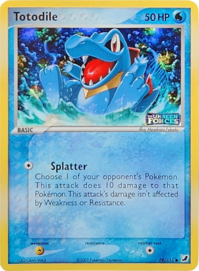 Totodile (78/115) (Stamped) [EX: Unseen Forces] | Gamers Paradise