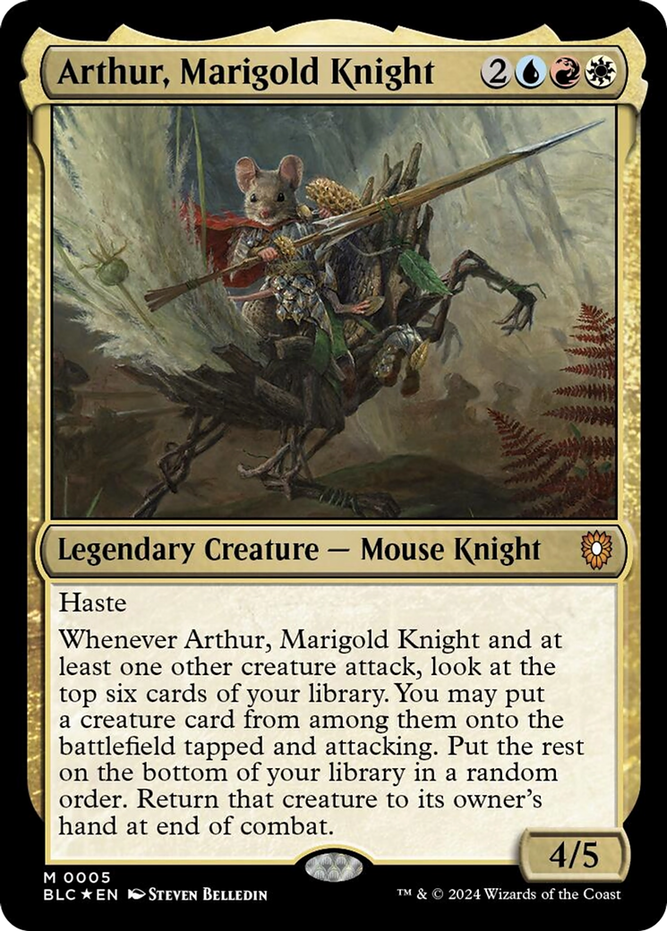 Arthur, Marigold Knight [Bloomburrow Commander] | Gamers Paradise