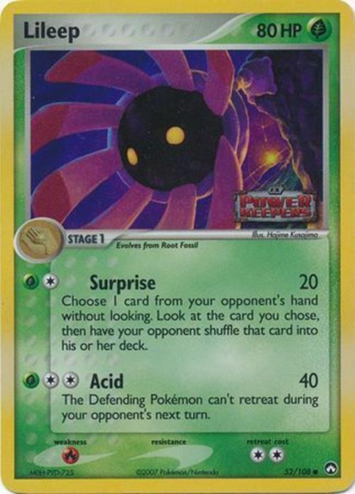 Lileep (52/108) (Stamped) [EX: Power Keepers] | Gamers Paradise