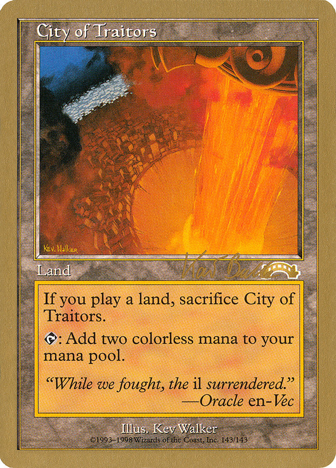 City of Traitors (Kai Budde) [World Championship Decks 1999] | Gamers Paradise