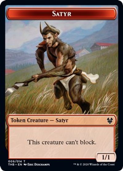 Satyr // Goblin Construct Double-Sided Token [Challenger Decks 2021 Tokens] | Gamers Paradise