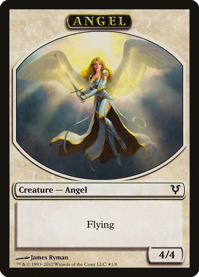 Angel // Demon Double-Sided Token (Oversized) [Open the Helvault] | Gamers Paradise