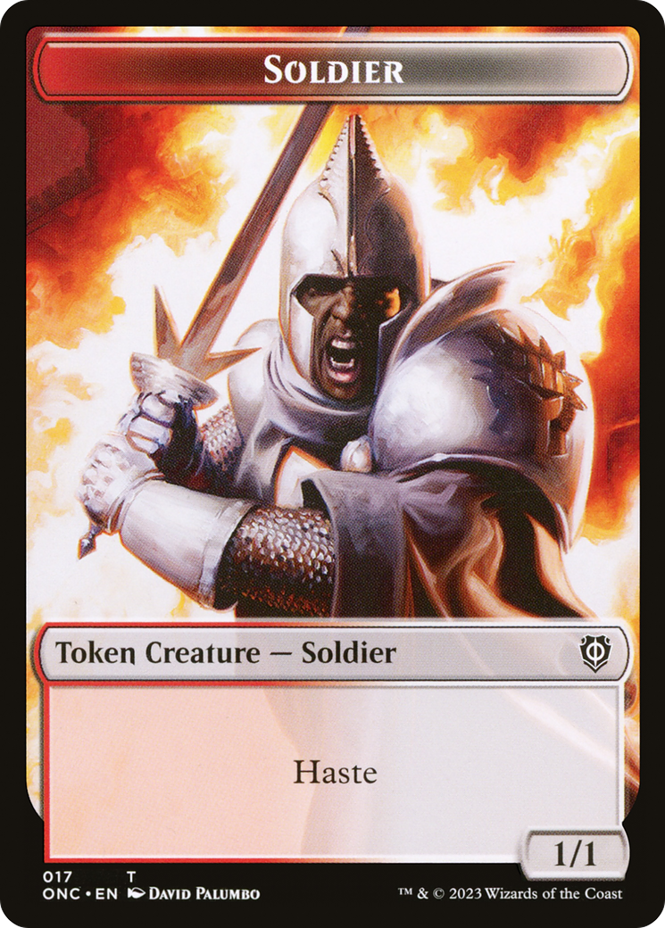 Soldier (017) // Eldrazi Double-Sided Token [Phyrexia: All Will Be One Commander Tokens] | Gamers Paradise