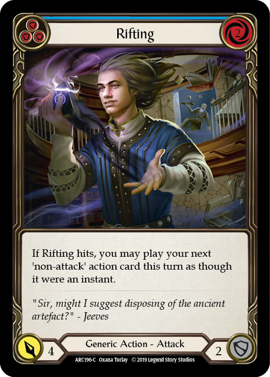 Rifting (Blue) [ARC196-C] (Arcane Rising)  1st Edition Rainbow Foil | Gamers Paradise