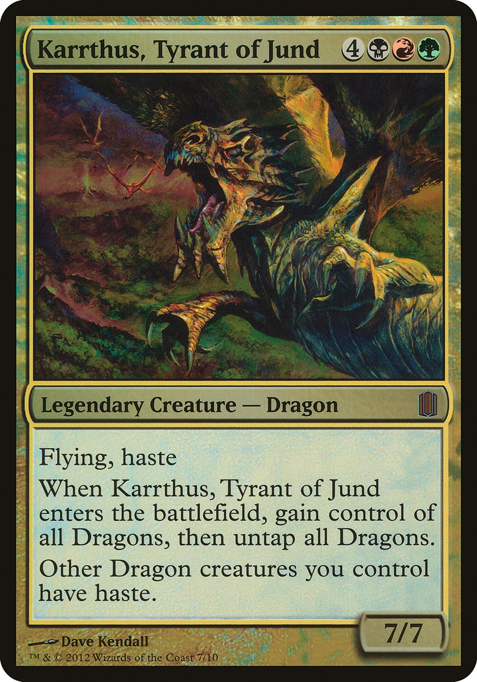 Karrthus, Tyrant of Jund (Oversized) [Commander's Arsenal Oversized] | Gamers Paradise
