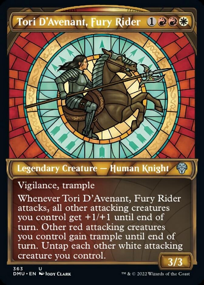 Tori D'Avenant, Fury Rider (Showcase Textured) [Dominaria United] | Gamers Paradise