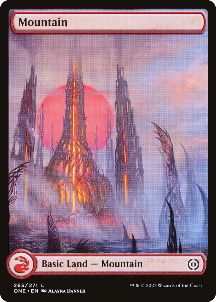 Mountain (265) (Full-Art) [Phyrexia: All Will Be One] | Gamers Paradise