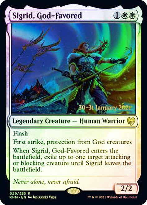Sigrid, God-Favored [Kaldheim Prerelease Promos] | Gamers Paradise