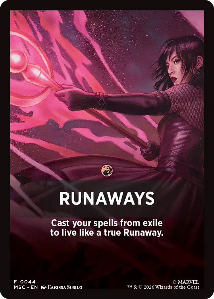 Runaways Theme Card [Marvel Super Heroes Commander] | Gamers Paradise