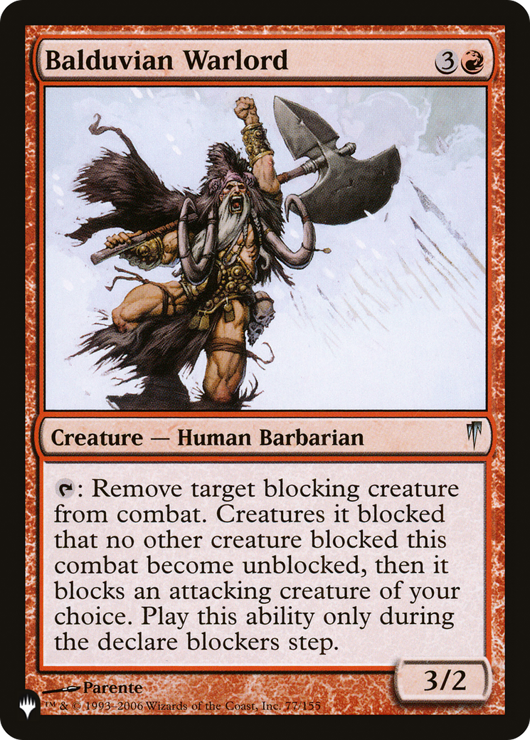 Balduvian Warlord [The List Reprints] | Gamers Paradise