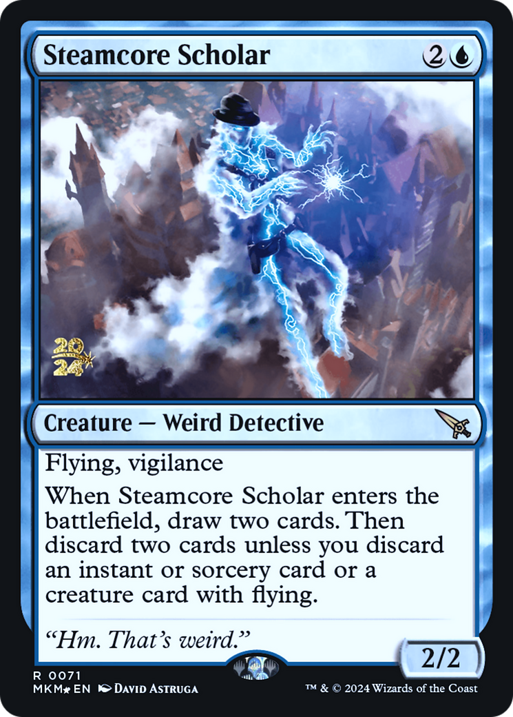 Steamcore Scholar [Murders at Karlov Manor Prerelease Promos] | Gamers Paradise