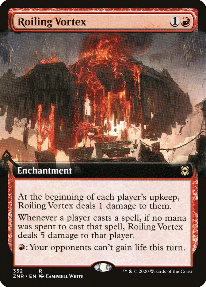 Roiling Vortex (Extended Art) [Zendikar Rising] | Gamers Paradise