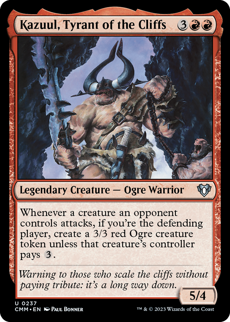 Kazuul, Tyrant of the Cliffs [Commander Masters] | Gamers Paradise