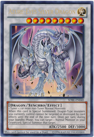 Azure-Eyes Silver Dragon (Oversized) (Silver Dragon) [SDBE-EN040] Promo | Gamers Paradise