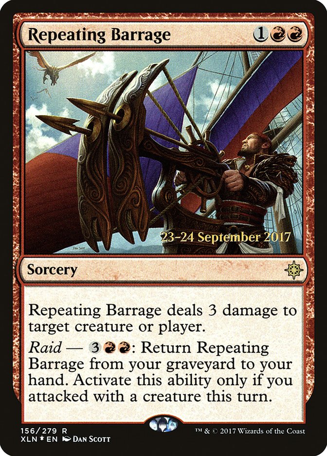 Repeating Barrage [Ixalan Prerelease Promos] | Gamers Paradise
