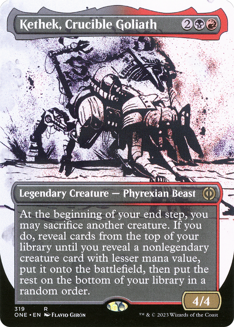 Kethek, Crucible Goliath (Borderless Ichor) [Phyrexia: All Will Be One] | Gamers Paradise