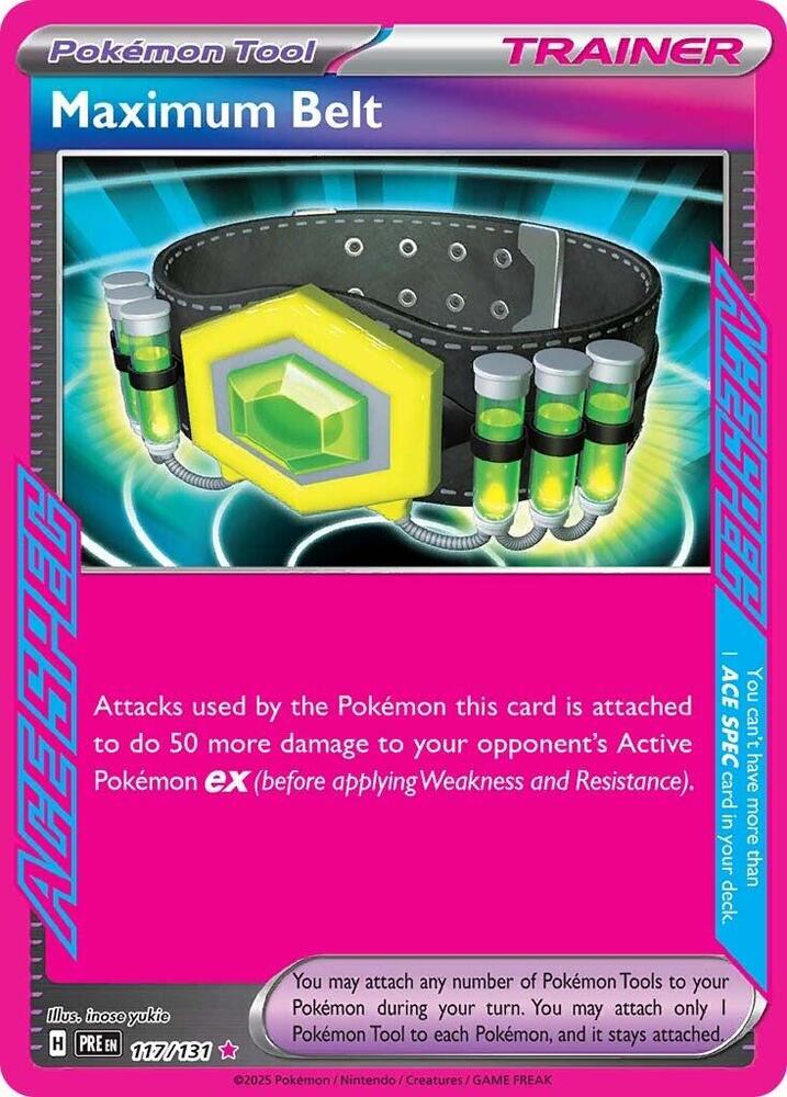 Maximum Belt (117/131) [Scarlet & Violet: Prismatic Evolutions] | Gamers Paradise