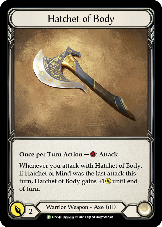 Hatchet of Body [LGS049] (Promo)  Cold Foil | Gamers Paradise