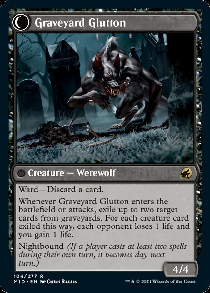 Graveyard Trespasser // Graveyard Glutton [Innistrad: Midnight Hunt] | Gamers Paradise