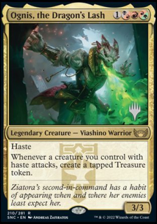 Ognis, the Dragon's Lash (Promo Pack) [Streets of New Capenna Promos] | Gamers Paradise