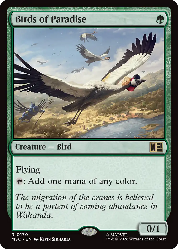 Birds of Paradise (Surge Foil) [Marvel Super Heroes Commander] | Gamers Paradise