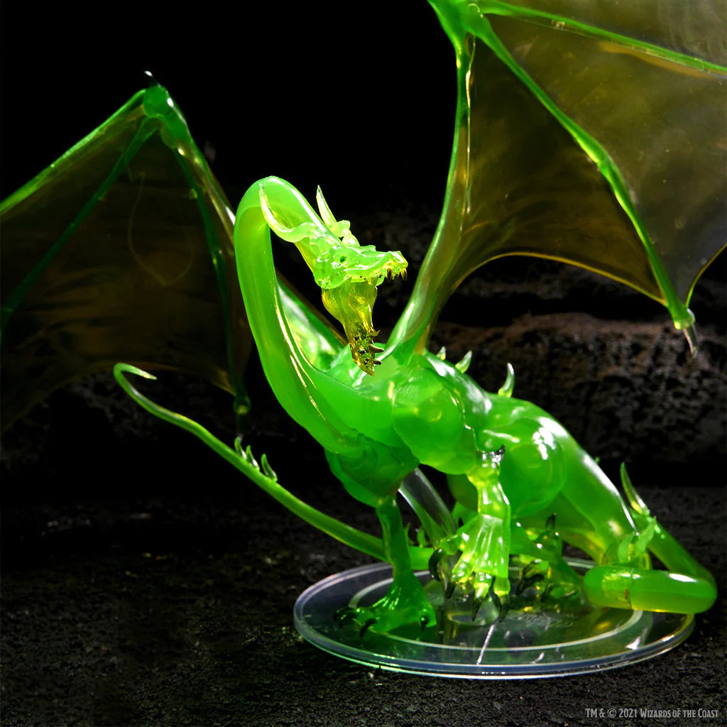 D&D Icons of the Realms: Adult Emerald Dragon Premium Figure | Gamers Paradise